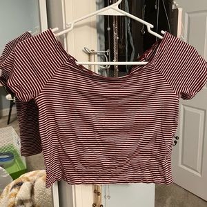 old navy striped crop top